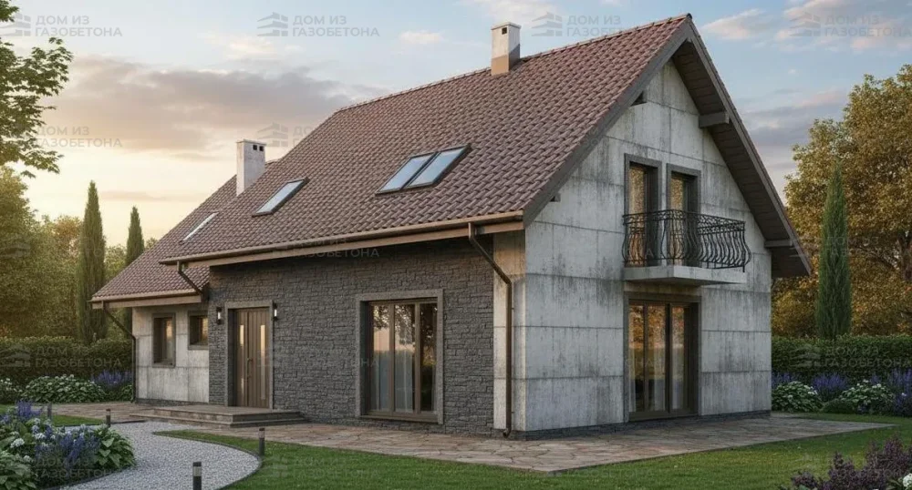 Проект Двухэтажный дом 16 на 10, 194 м2