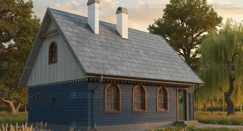 Проект Двухэтажный дом 8 на 6, 74 м2