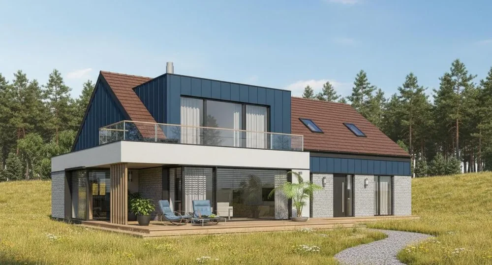 Проект Двухэтажный дом 17 на 14, 239 м2