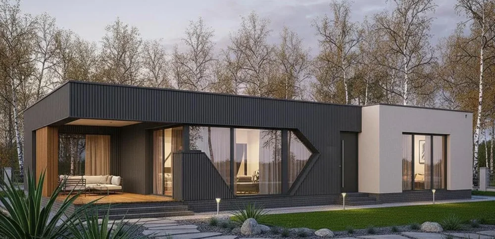 Проект Одноэтажный дом 11 на 20, 130 м2