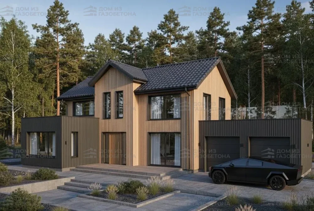 Проект Двухэтажный дом 14 на 12, 161 м2