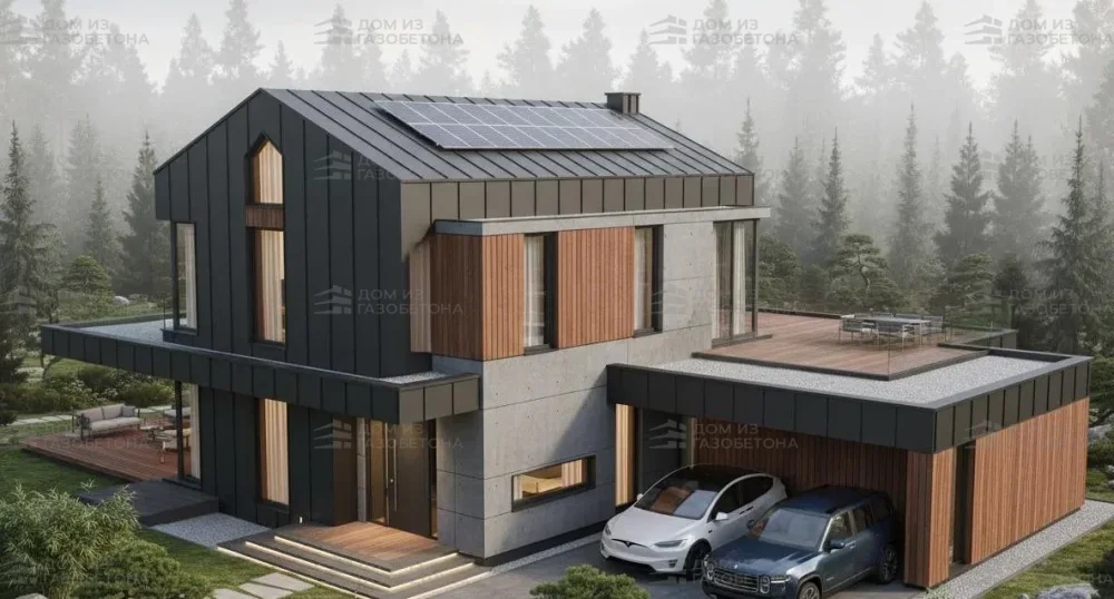 Проект Двухэтажный дом 18 на 10, 210 м2