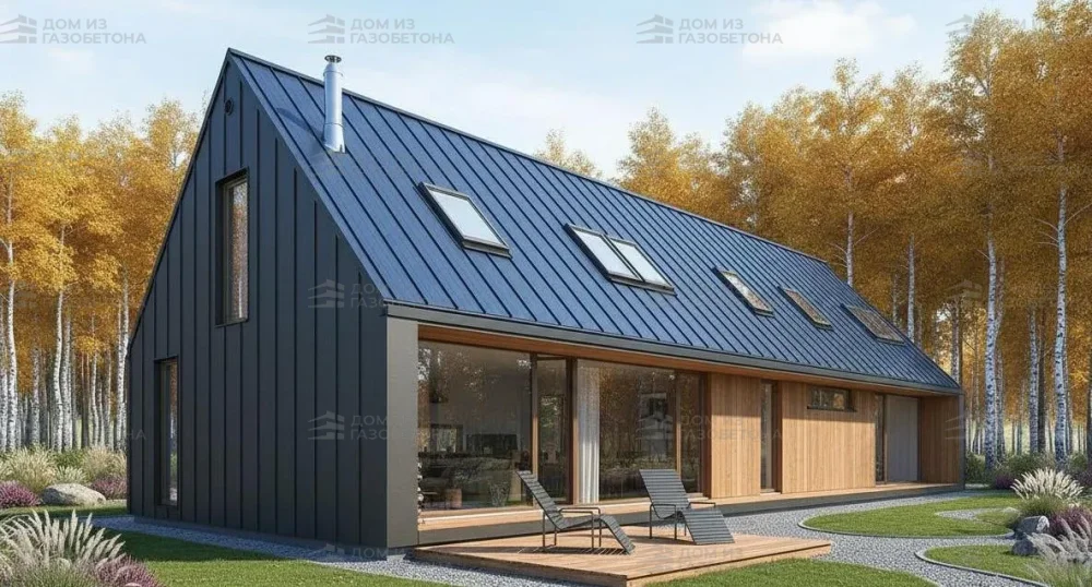 Проект Двухэтажный дом 22 на 8, 163 м2