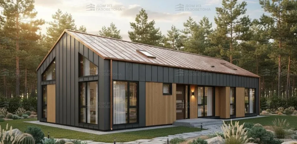 Проект Одноэтажный дом 14 на 15, 133 м2